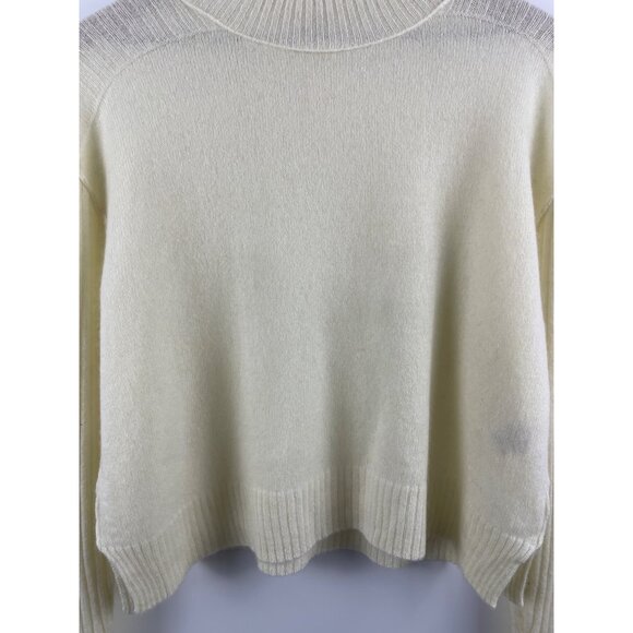 Free People Women's Medium Aubrey 100% Cashmere Boxy Ribbed Turtleneck Sweater - Picture 3 of 10